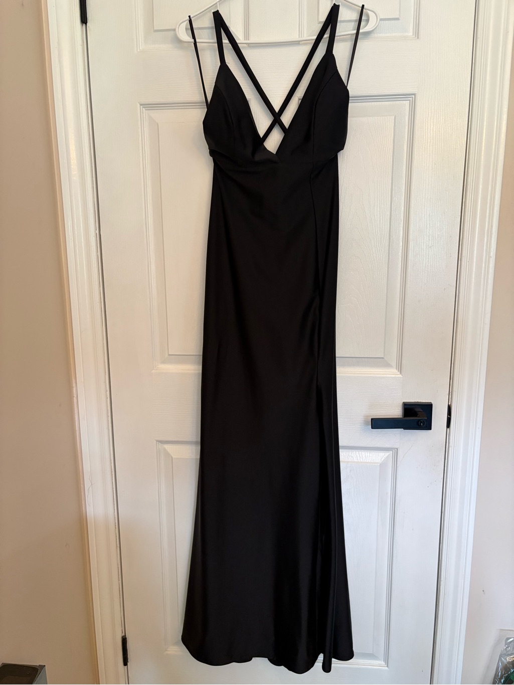 Elegant Black Strappy Maxi Dress
